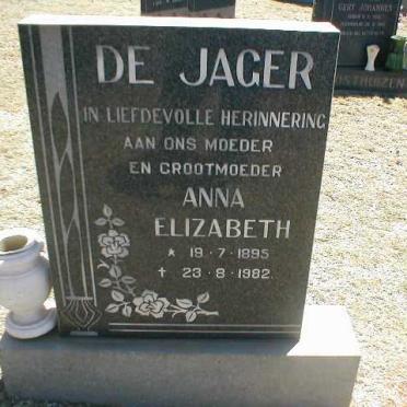 JAGER Anna Elizabeth, de 1895-1982