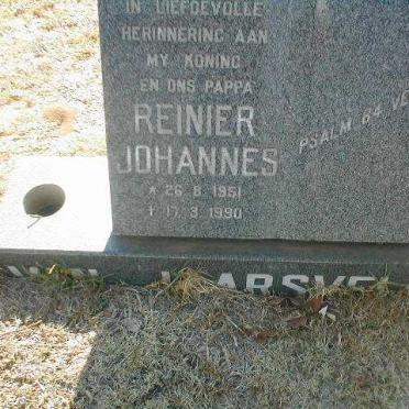 JAARSVELD Reinier Johannes, van 1951-1990