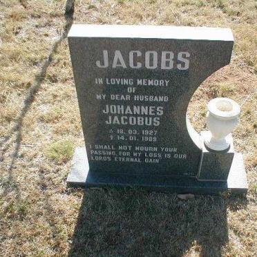 JACOBS Johannes Jacobus 1927-1989