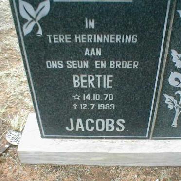 JACOBS Bertie 1970-1983