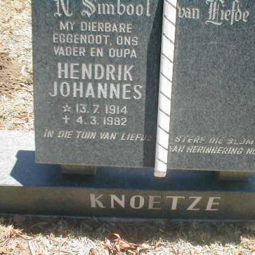 KNOETZE Hendrik Johannes 1914-1982