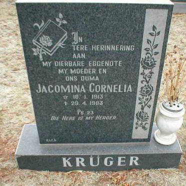 KRUGER Jacomina Cornelia 1913-1983