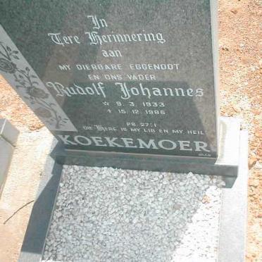 KOEKEMOER Rudolf Johannes 1933-1985