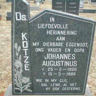KOTZE Johannes Augustinus 1900-1986