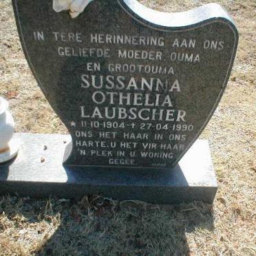 LAUBSCHER Sussanna Othelia 1904-1990
