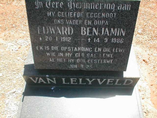 LELYVELD Edward Benjamin, van 1912-1986