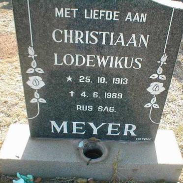 MEYER Christiaan Lodewikus 1913-1989