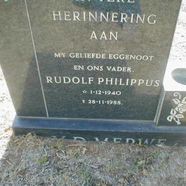 MERWE Rudolf Philippus, van der 1940 - 1988