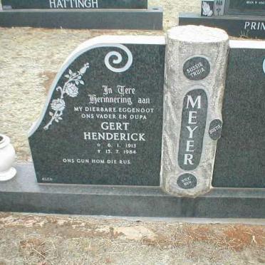 MEYER Gert Hendrick 1913-1984