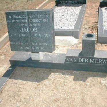 MERWE Jacob, van der 1910-1987