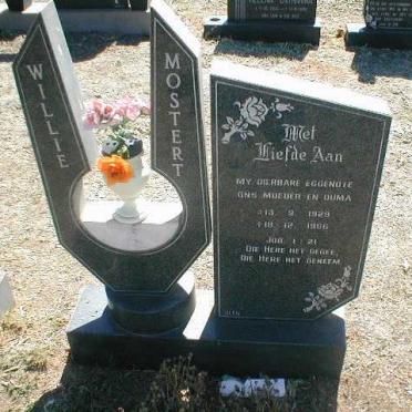 MOSTERT Willie 1929-1986