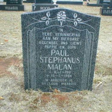 MALAN Paul Stephanus 1911-1984