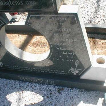 NORTJE Hendrina Adriana Wesselina 1915-1984