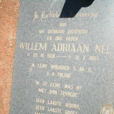 NEL Willem Adriaan 1928-1987
