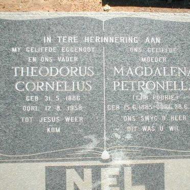 NEL Theodorus Cornelius 1886-1958 &amp; Magdalena Petronella FOURIE 1885-1961
