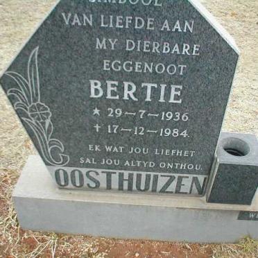 OOSTHUIZEN Bertie 1936-1984