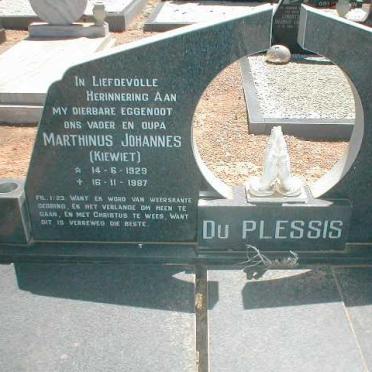 PLESSIS Marthinus Johannes, du 1929-1987