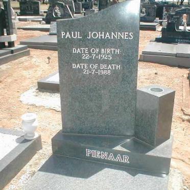 PIENAAR Paul Johannes 1925-1988