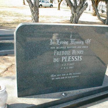 PLESSIS  Freddie Henry, du 1927-1982