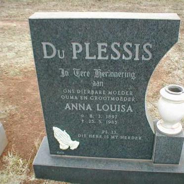 PLESSIS Anna Louisa, du 1897-1985