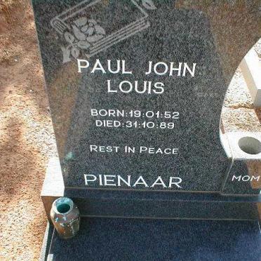PIENAAR Paul John Louis 1952-1989