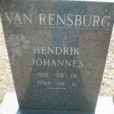RENSBURG Hendrik Johannes, van 1915-1989