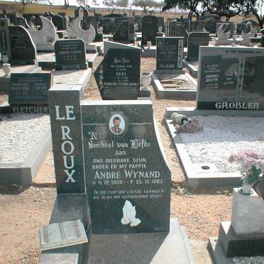 ROUX Andre Wynand, le 1958-1983