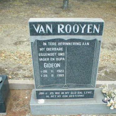 ROOYEN Gideon, van 1923-1983