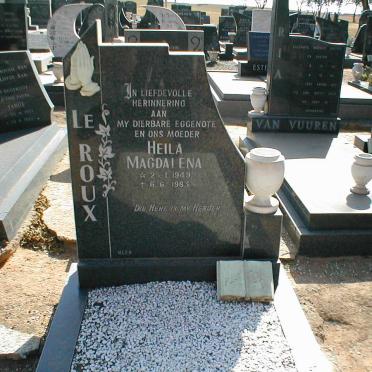 ROUX  Heila Magdalena, le 1949-1983