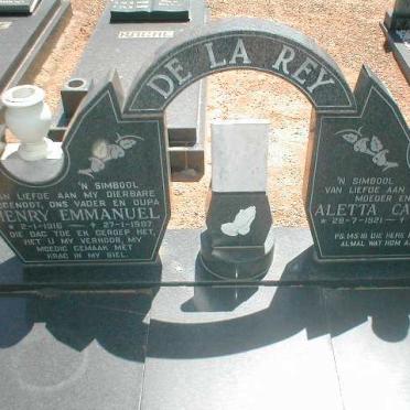 REY Henry Emmanuel, de la 1916-1987 &amp; Aletta Catharina 1921-