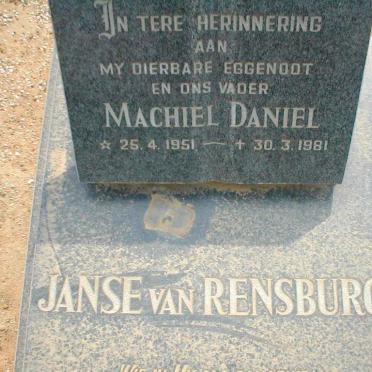 RENSBURG Machiel Daniel, Janse van 1951-1981