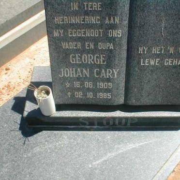 STOOP George John Cary 1909-1985