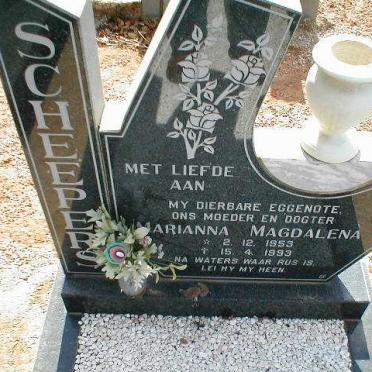 SCHEEPERS Marianna Magdalena 1953-1993