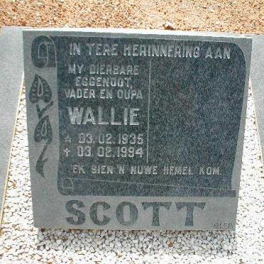 SCOTT Wallie 1935-1994