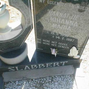SLABBERT Johanna Maria 1958-1987
