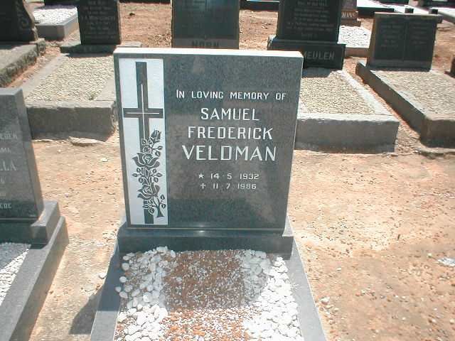 VELDMAN Samuel Frederick 1932-1986