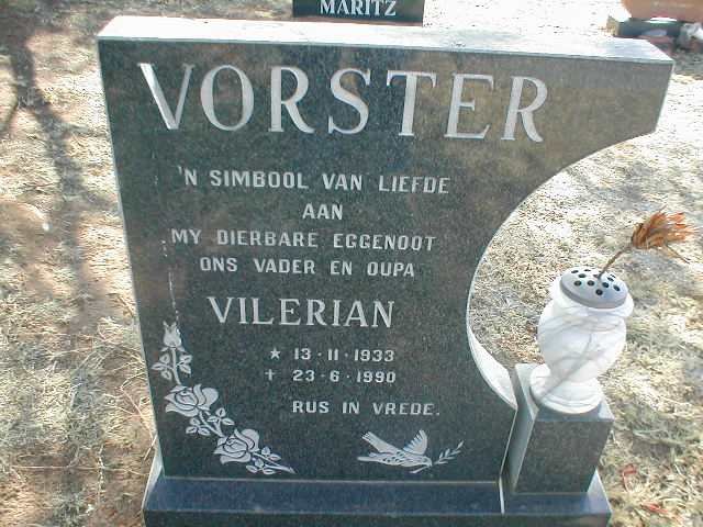 VORSTER Vilerian 1933-1990