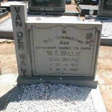 WALT W.A., van der 1914-1987
