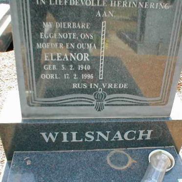 WILSNACH Eleanor 1940-1996