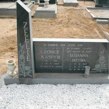 ZEELIE George Kasper 1911-1988 &amp; Susanna Jacoba 1920-198?