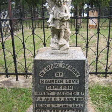CAMERON Maureen Love 1926-1926