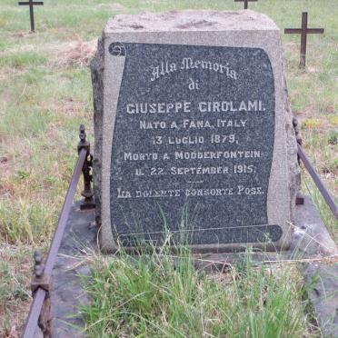 GIROLAMI Giuseppe 1879-1915