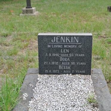 JENKIN Len -1946 &amp; Dora -1972 :: JENKIN Bessie -1923