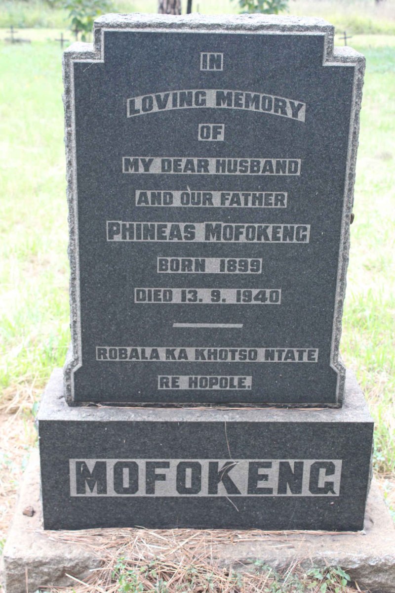 MOFOKENG Phineas 1899-1940