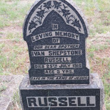 RUSSELL Ivan Shepstone  -1916