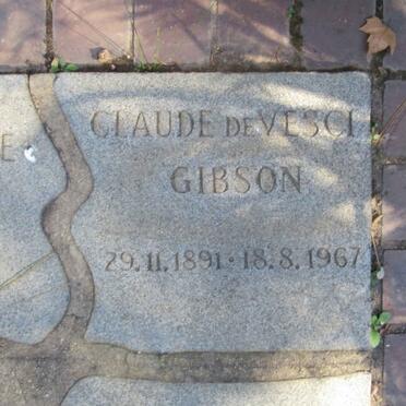 GIBSON Claude de Vesci 1891-1967