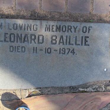 BAILLIE Leonard -1974 