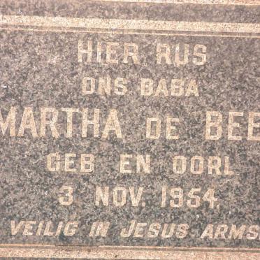 BEER Martha, de 1954-1954