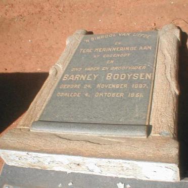 BOOYSEN Barney 1887-1951