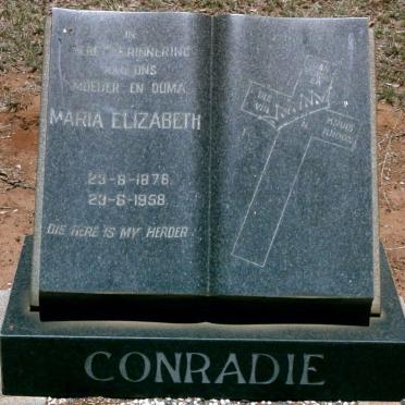 CONRADIE Maria Elizabeth 1876-1958